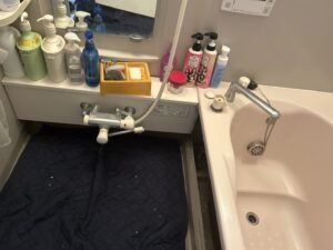 バス水栓交換工事 交換前