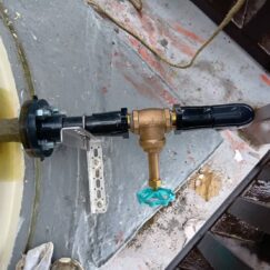 高架水槽バルブ新設工事 施工後