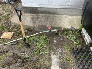 水道パイプ補修工事 施工前