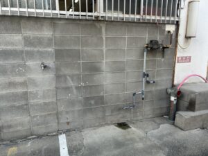 新規蛇口取付工事 施工前
