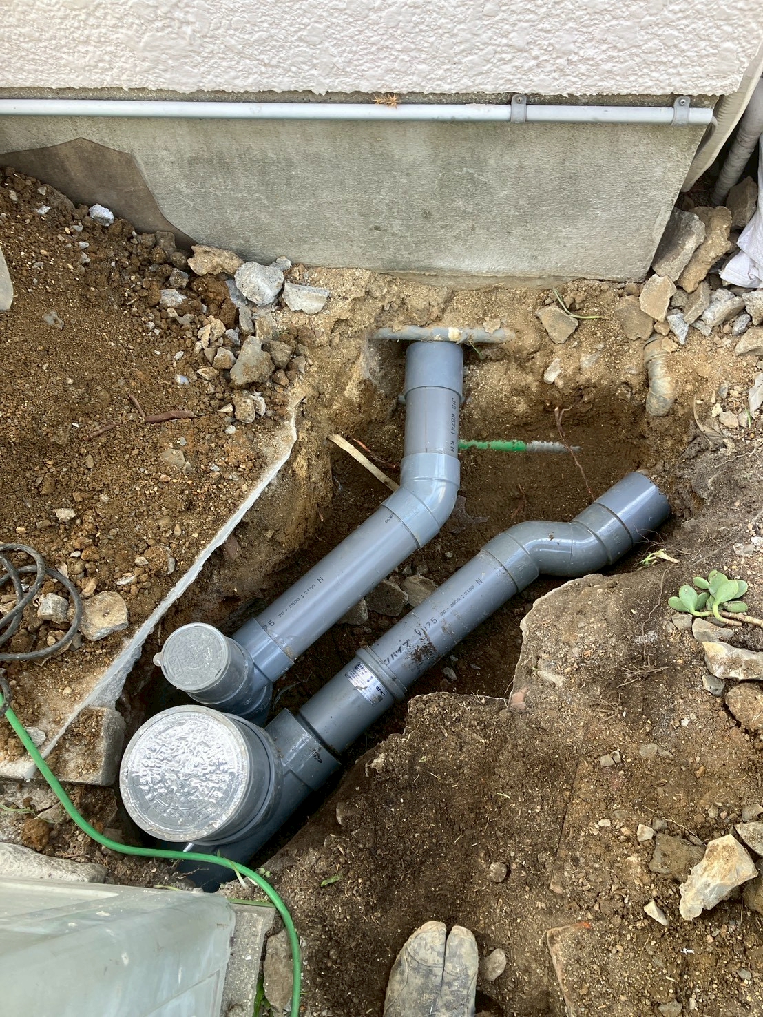 大阪市にて水道工事・排水桝を塩ビ桝へ交換工事の施工後写真